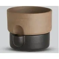 Oasis 19cm Self Watering Planter - Black, Terracotta