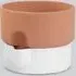 Oasis 19cm Self Watering Planter - White, Terracotta
