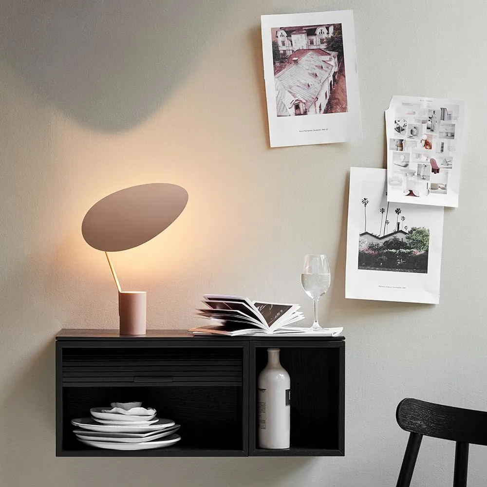 Ombre Table Lamp with Adjustable Shade - Black