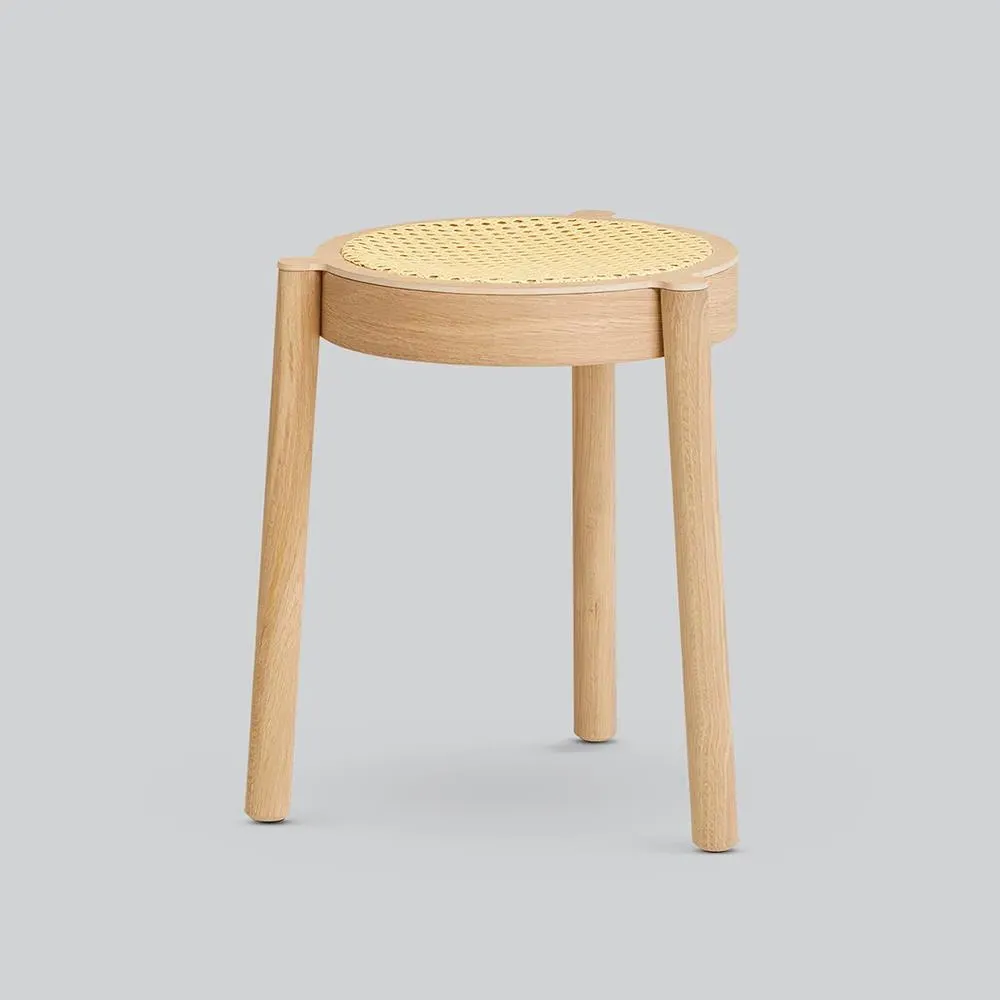 Pal Stool - Black, Cane Mesh