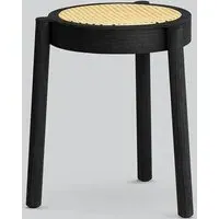 Pal Stool - Black, Cane Mesh