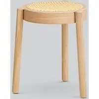 Pal Stool - Light Oak, Cane Mesh