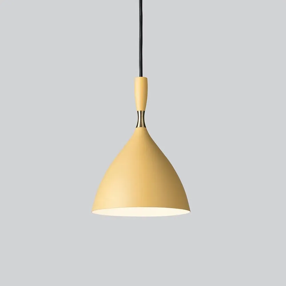 Pendant Light with Cable - Yellow, Steel