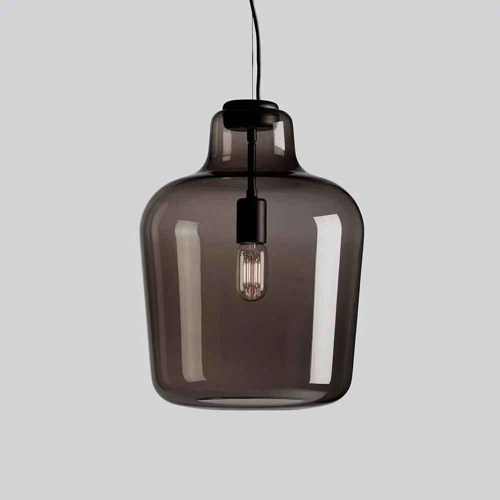 Say My Name Pendant Light - Glossy Grey, Venetian Glass