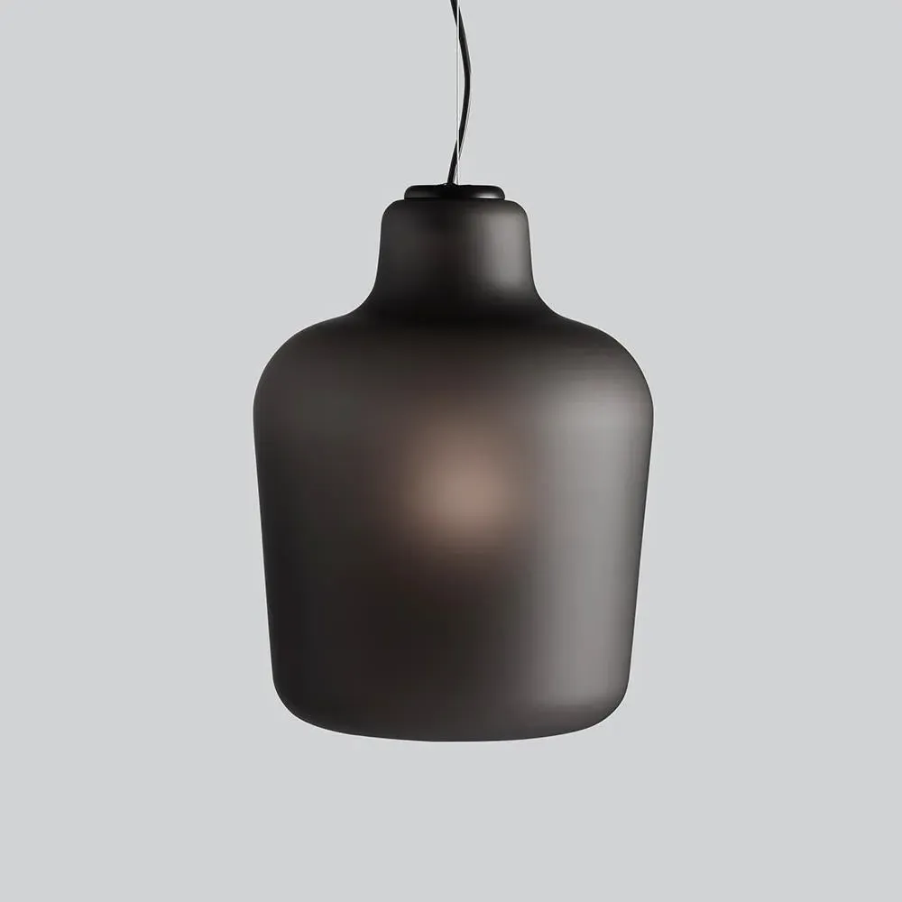 Say My Name Pendant Light - Matt Grey, Venetian Glass
