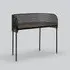 Shelter Desk with Perforated Screen - Smoked Oak, Steel