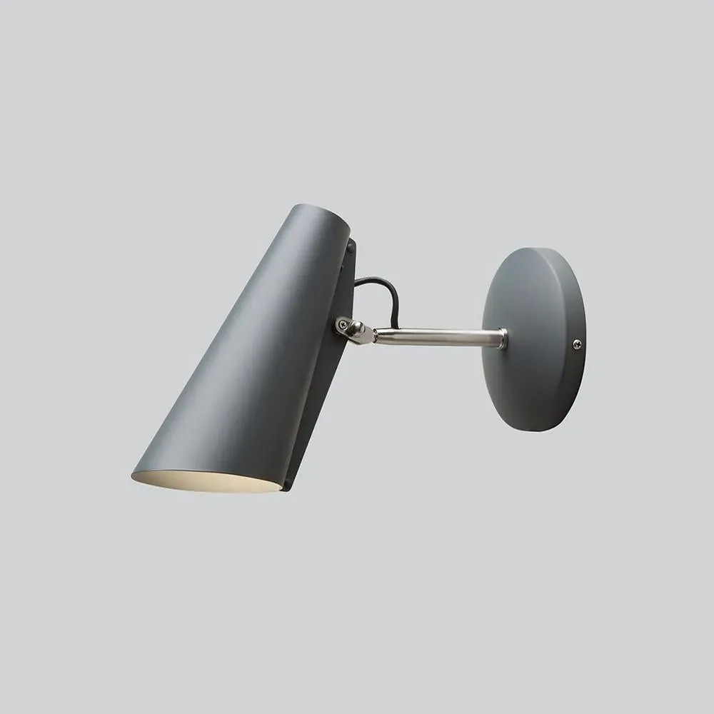 Short Wall Light with Adjustable Head - Black