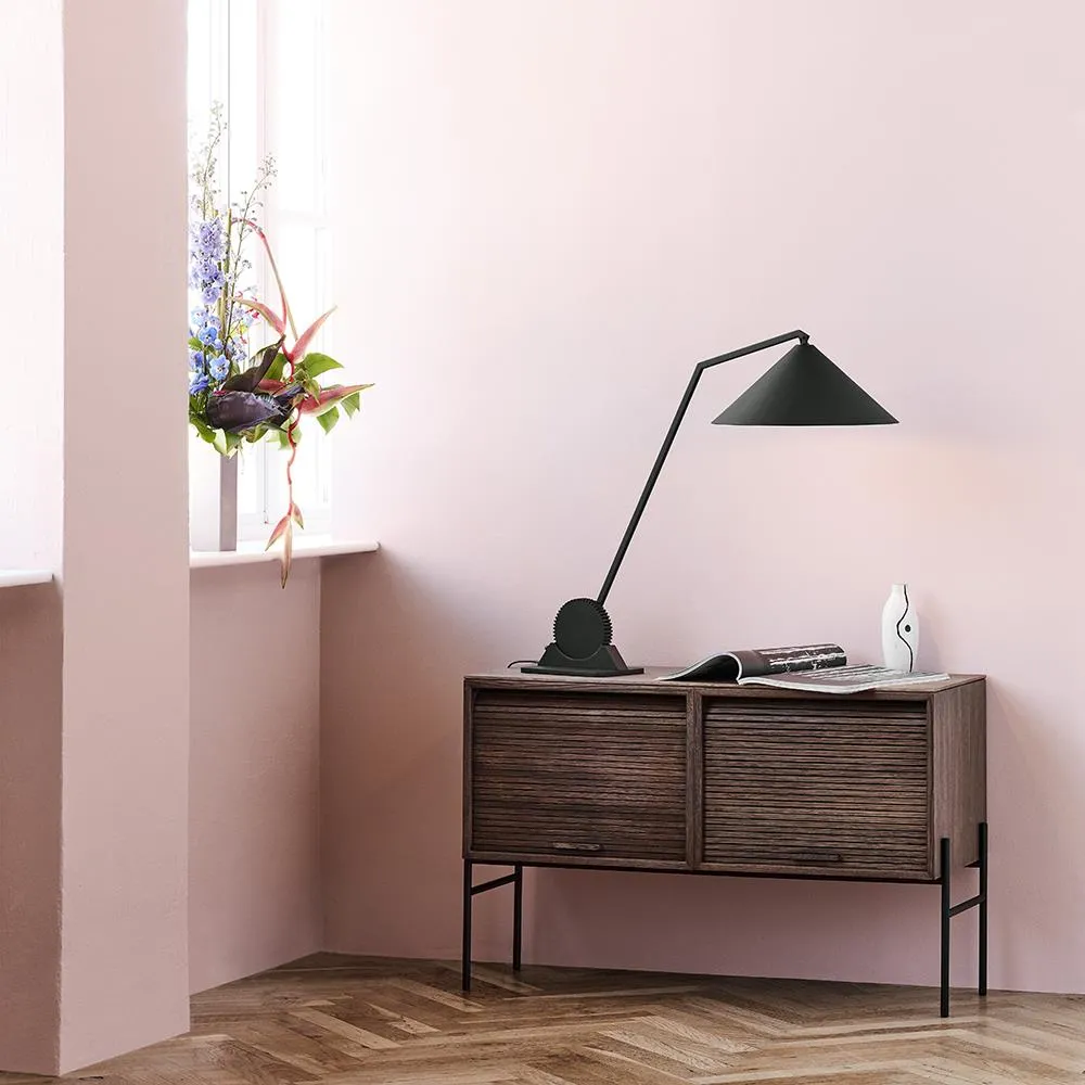 Single Head Table Lamp with Gear Base - Steel