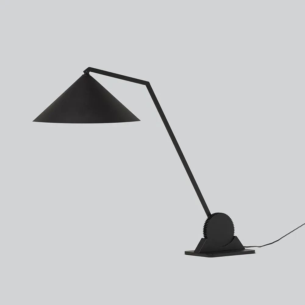 Single Head Table Lamp with Gear Base - Steel