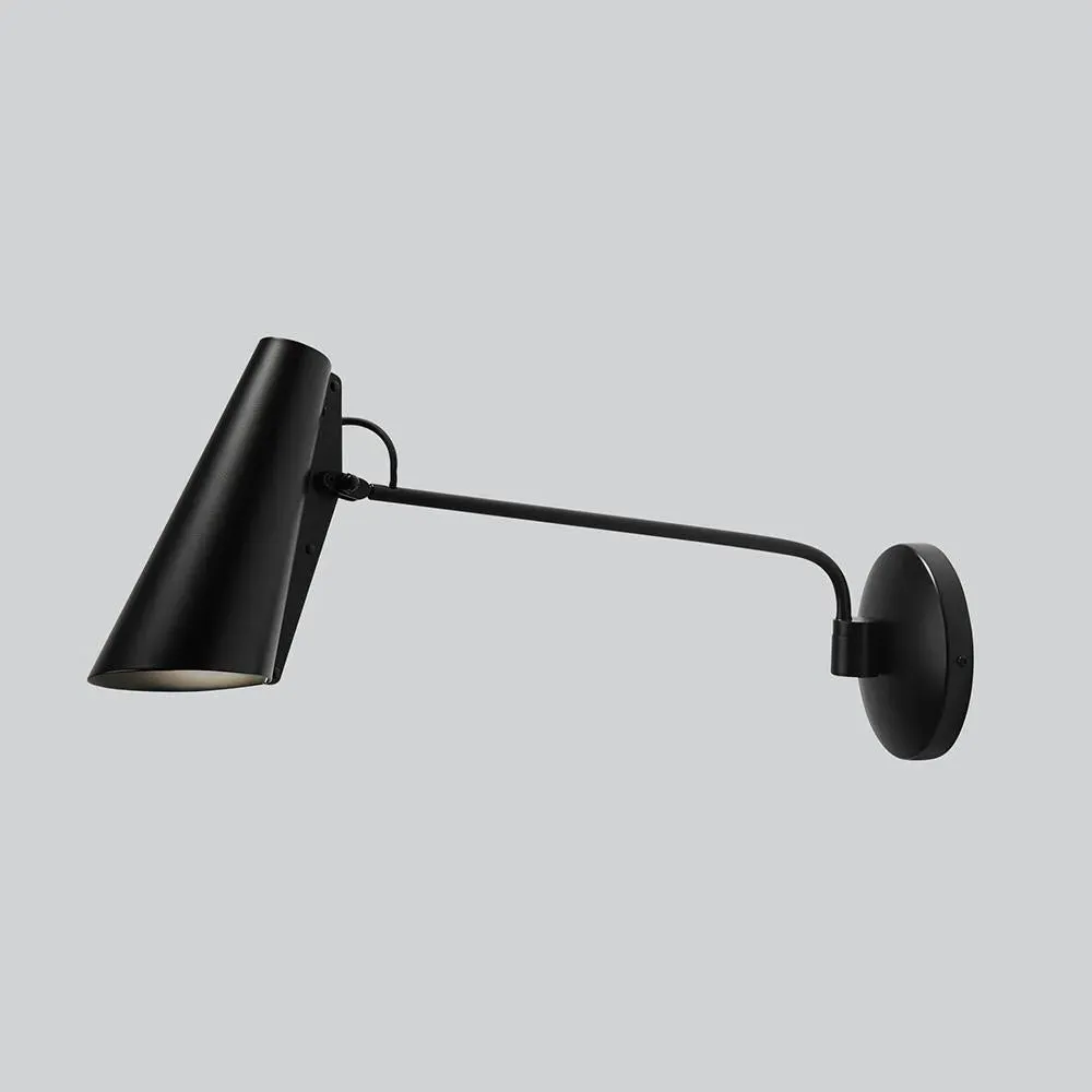 Swing Wall Light with Adjustable Head - Black
