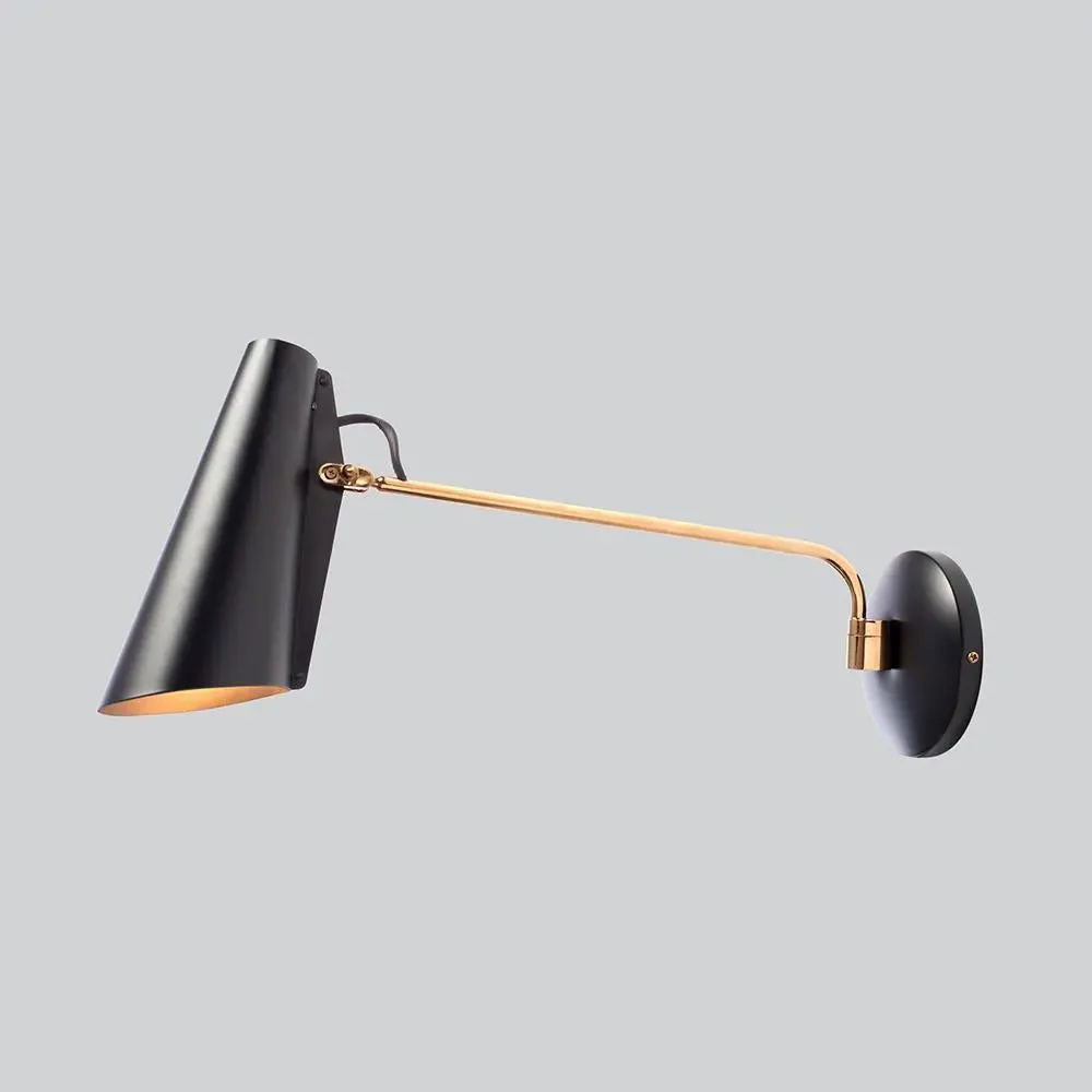 Swing Wall Light with Adjustable Head - Black