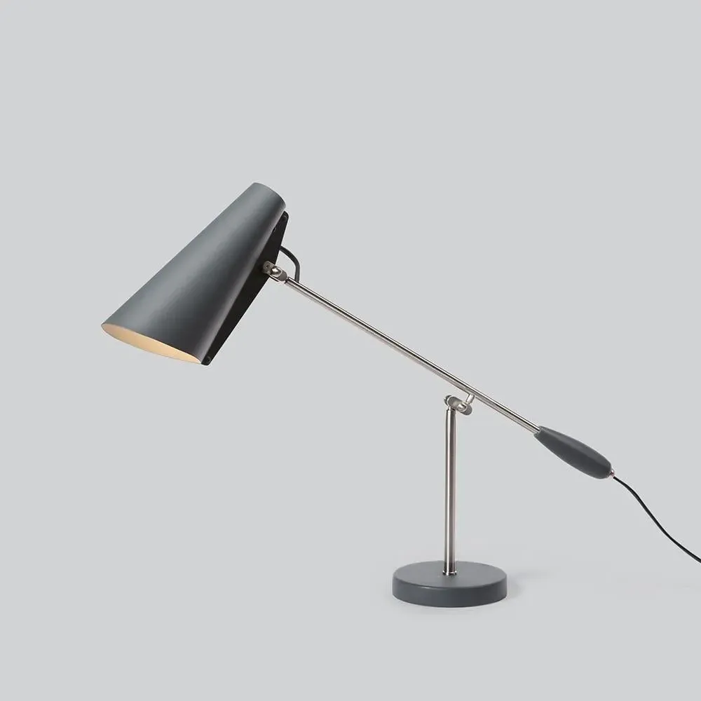 Table Lamp with Adjustable Head - Grey, Steel image