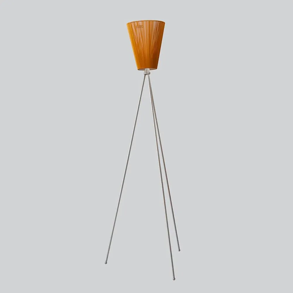 Tripod Floor Lamp with Rotating Shade - Caramel, Wood