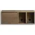 Wall-Mount Media Cabinet with Door - Smoked Oak