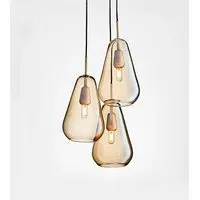 3-Light Cluster Pendant - Gold, Glass