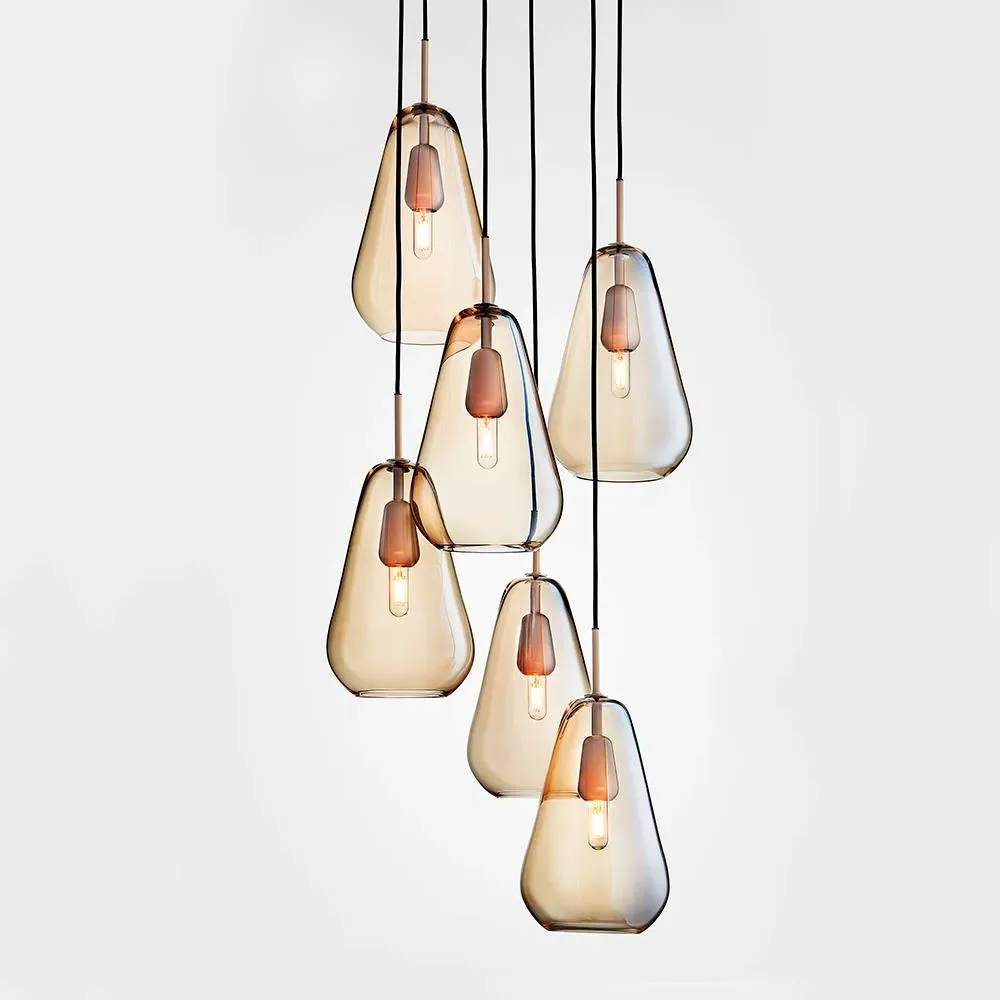 3-Light Cluster Pendant - Opal, Glass