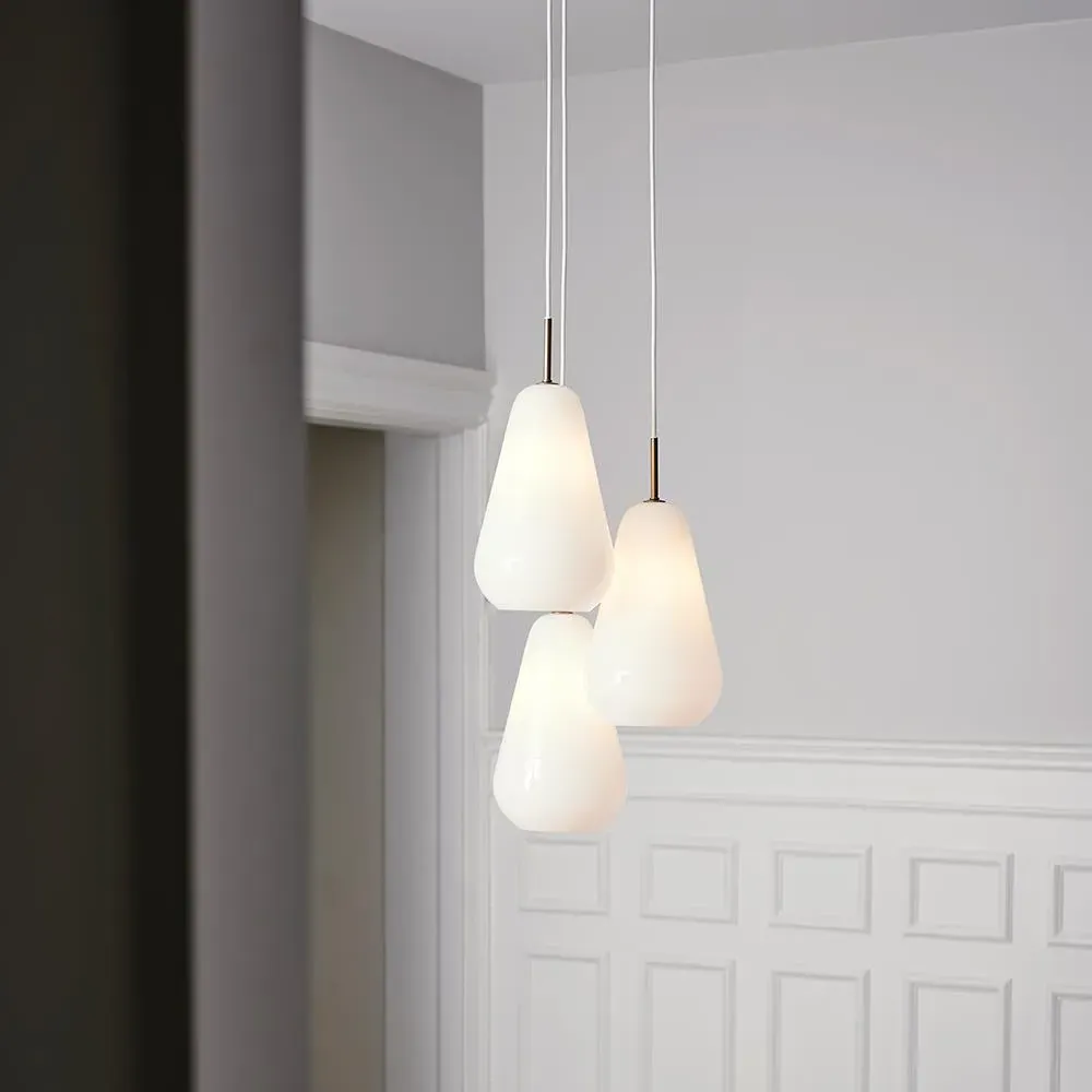 6-Light Cluster Pendant - Opal, Glass