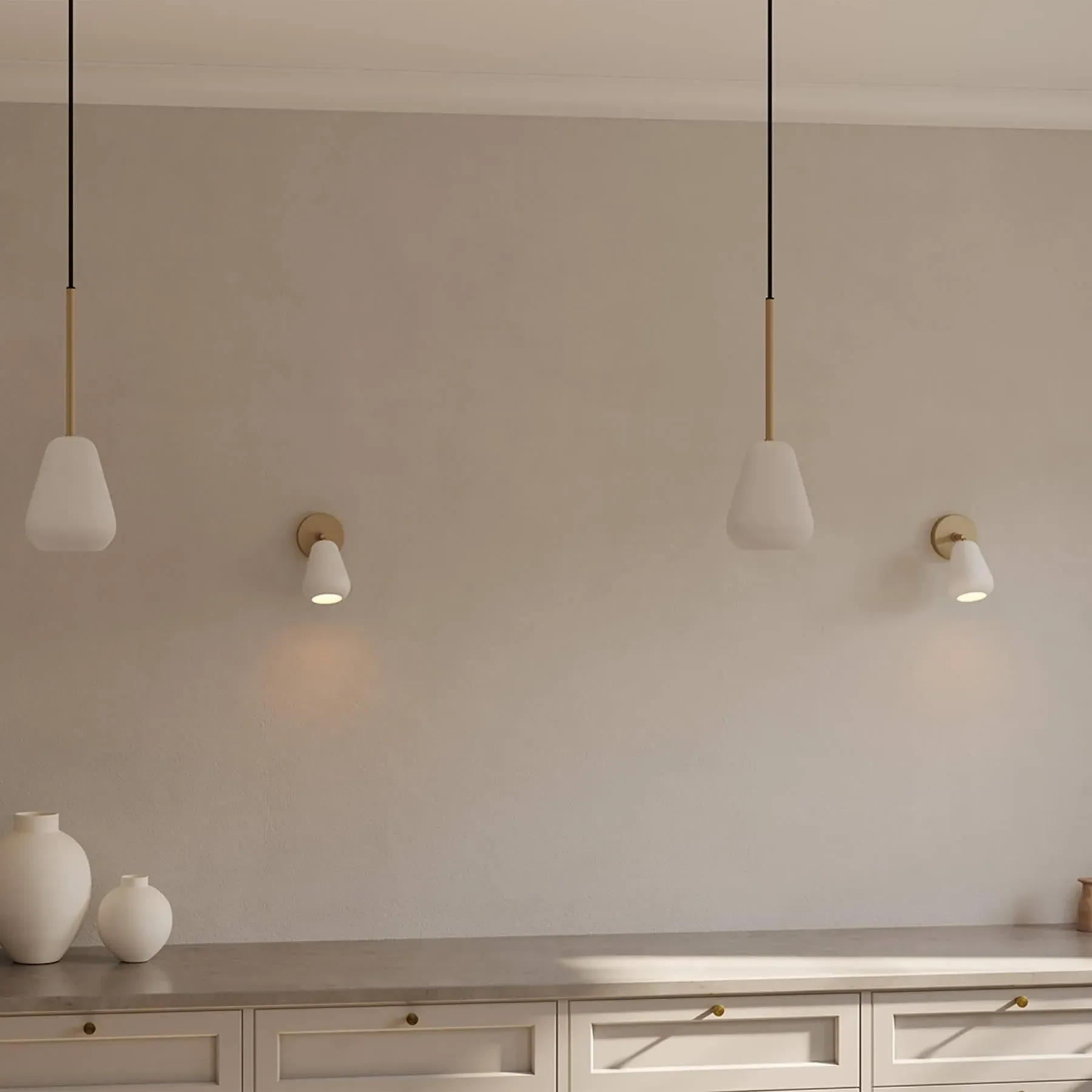 Anoli Spot Pendant Light - Nordic Gold