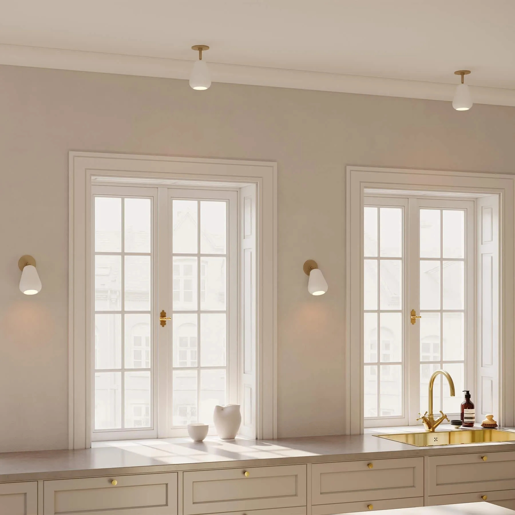 Anoli Spot Recessed Ceiling Wall Light - Nordic Gold