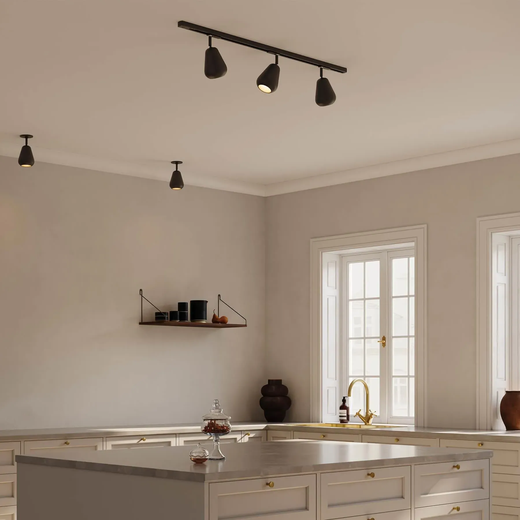 Anoli Spot Track Light System - Nordic Gold