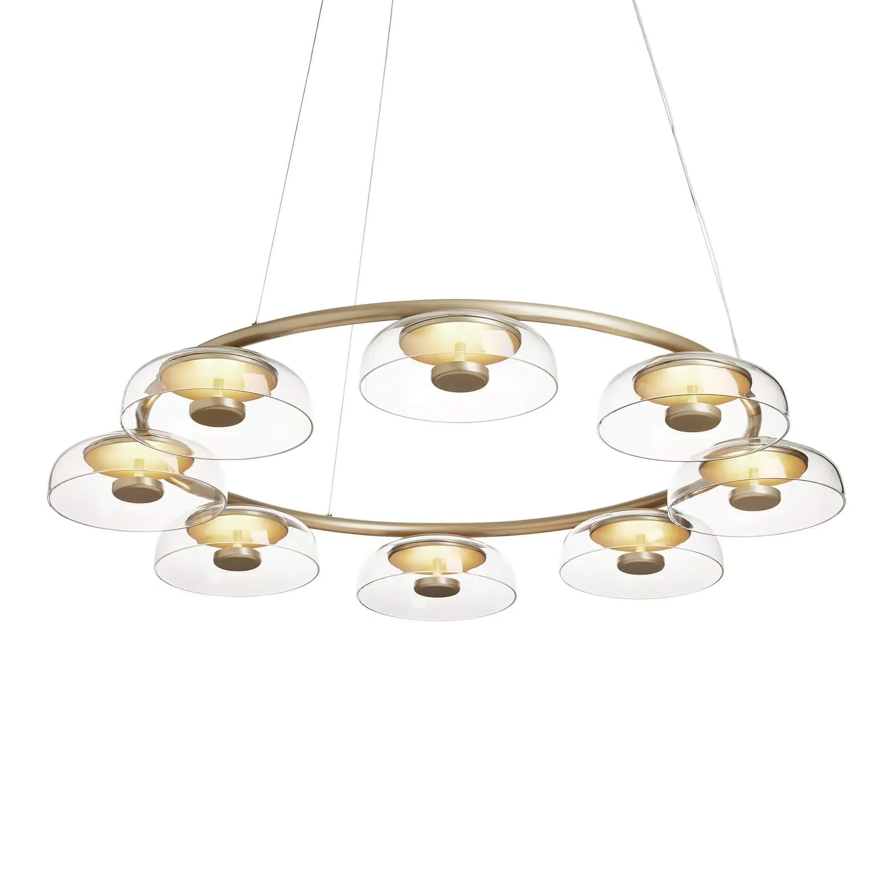 Blossi 8-Shade Chandelier - Gold
