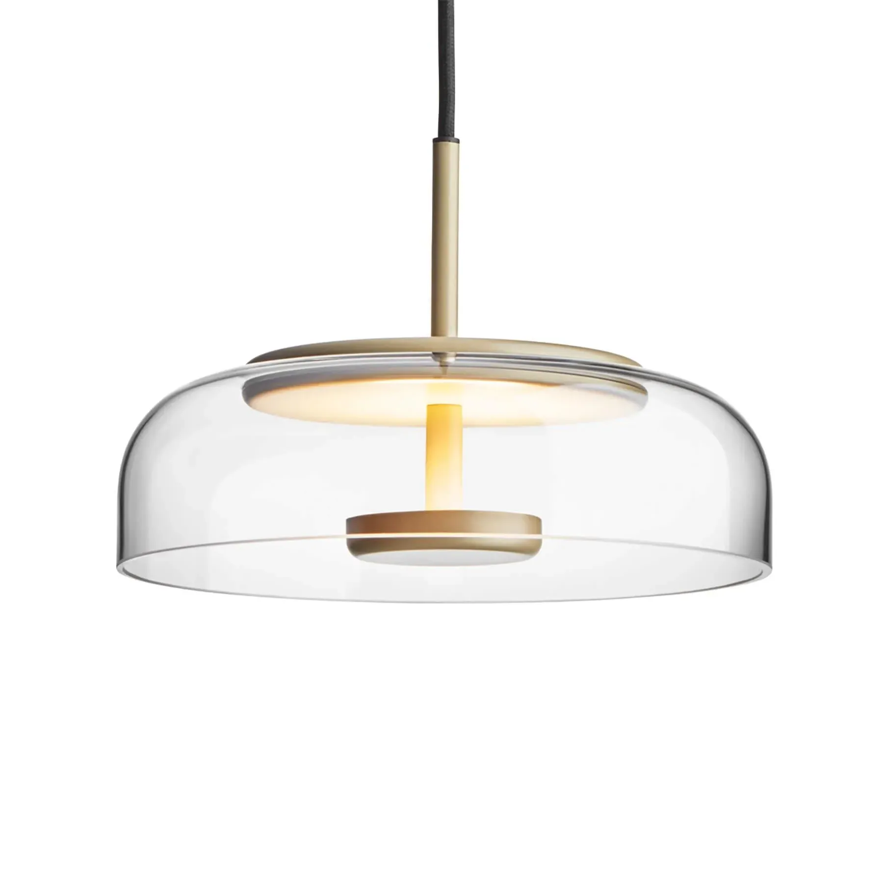 Blossi Pendant Light - Clear Glass, Nordic Gold image