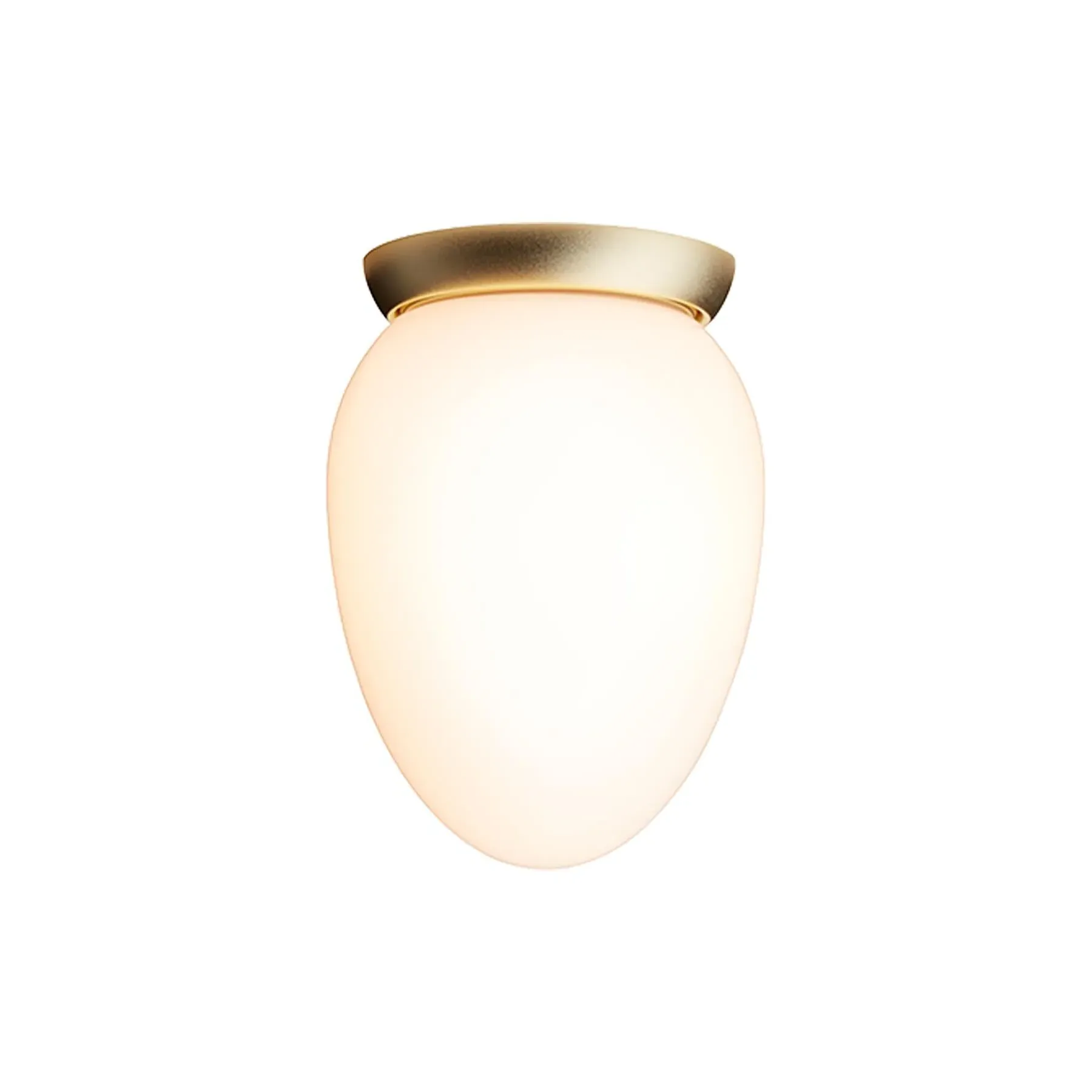Drop-Shaped Ceiling Light - Satin Silver, Metal