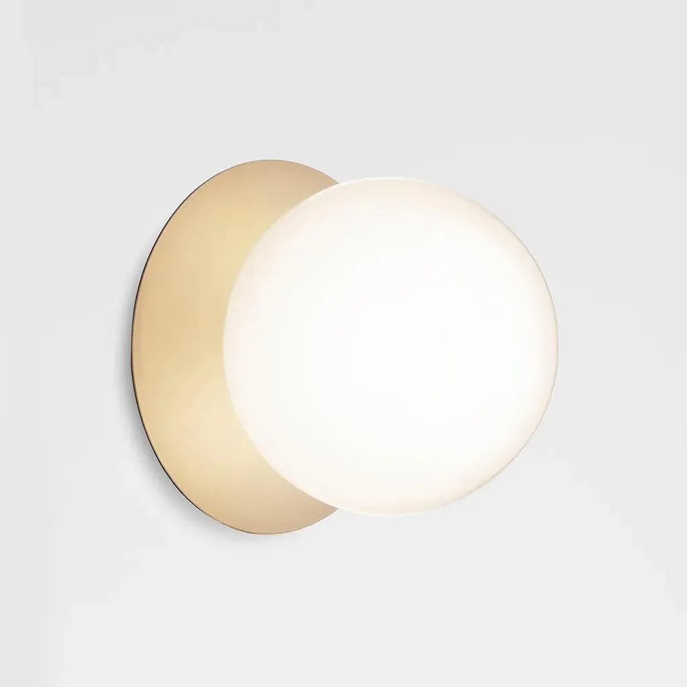 Large Wall Ceiling Light - Gold, Metal Glass
