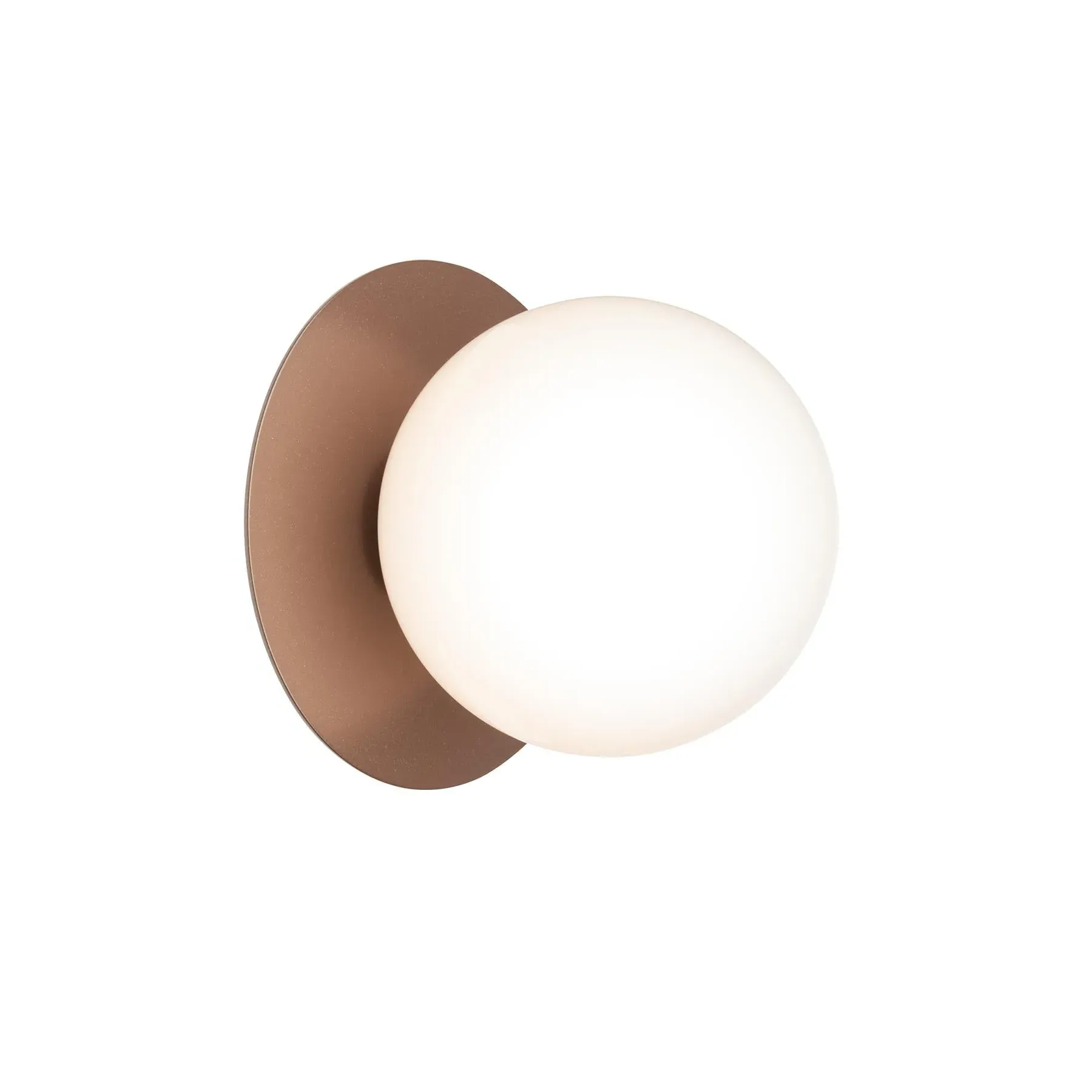 Liila 1 Outdoor Wall Light - Dark Bronze, Opal Glass