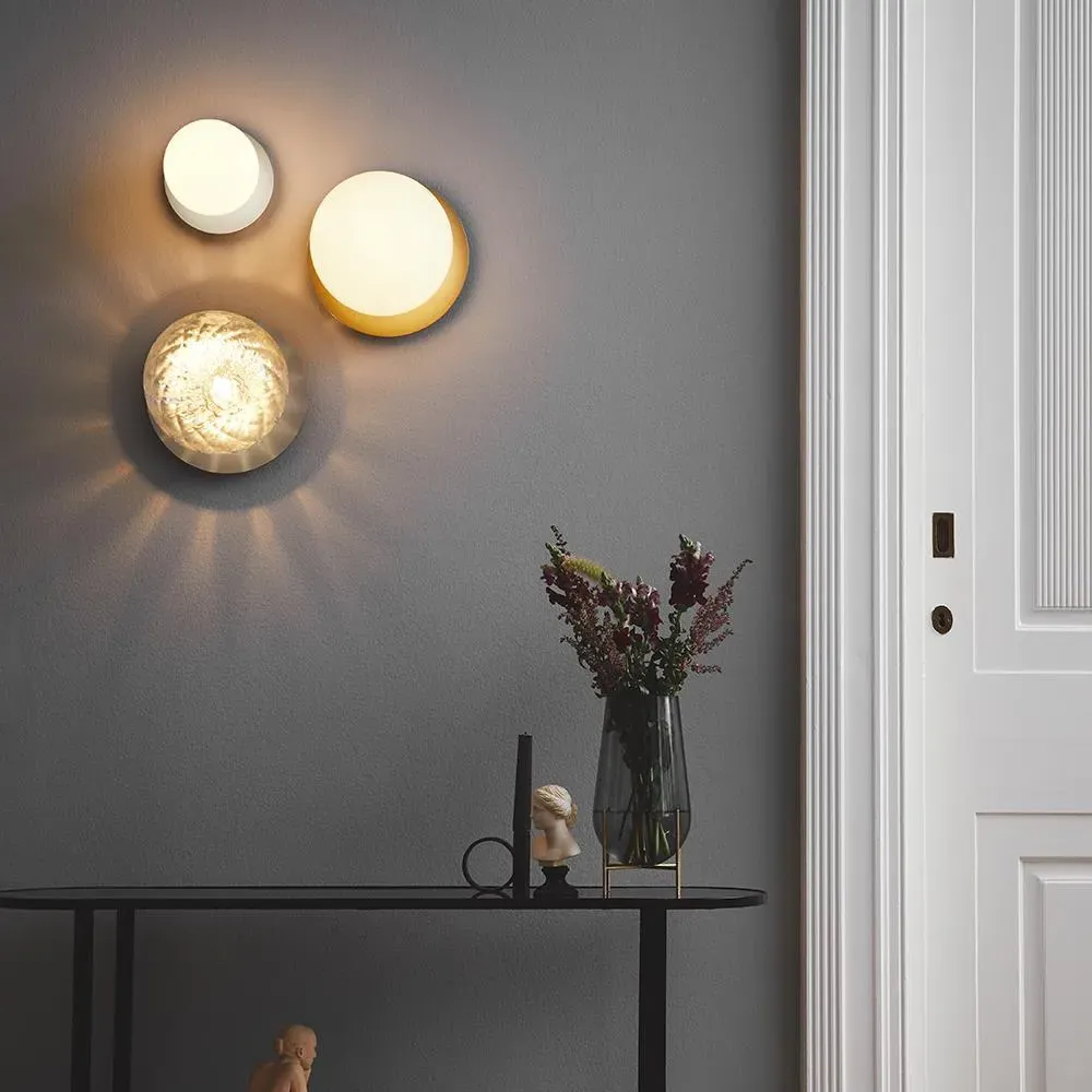 Liila Large Wall Ceiling Light - Light Silver, Clear Glass