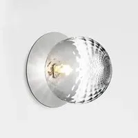 Liila Large Wall Ceiling Light - Light Silver, Clear Glass