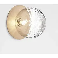 Liila Large Wall Ceiling Light - Nordic Gold, Clear Glass