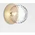 Liila Large Wall Ceiling Light - Nordic Gold, Clear Glass