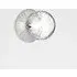 Liila Medium Wall Ceiling Light - Light Silver, Clear Glass