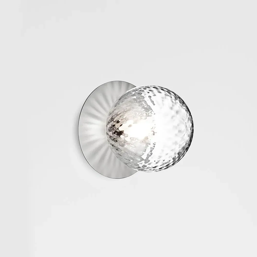 Liila Medium Wall Ceiling Light - Light Silver, Clear Glass image
