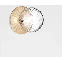 Liila Medium Wall Ceiling Light - Nordic Gold, Clear Glass