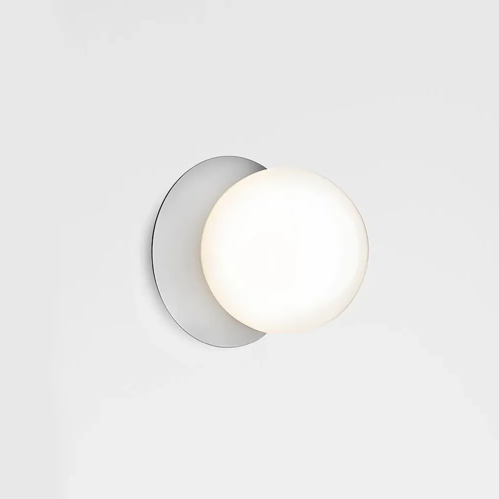 Medium Wall Ceiling Light - Silver, Metal Glass