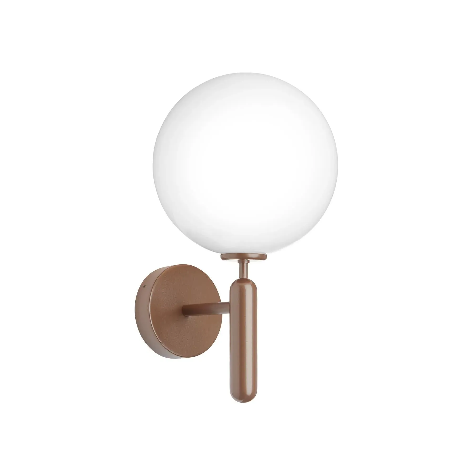 Outdoor Wall Light - Bronze, Opal Glass