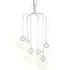 Rizzatto Cluster 6 Ceiling Light - Satin Silver