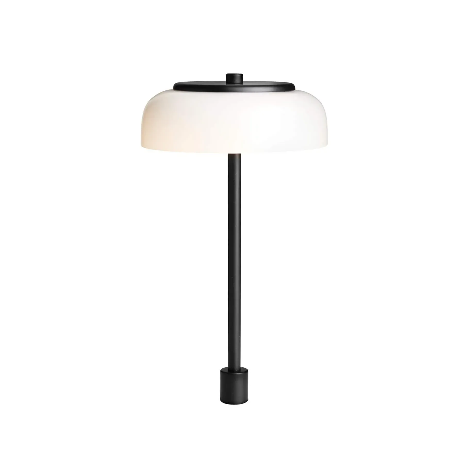 Small In-Set Table Lamp - Black, Glass image
