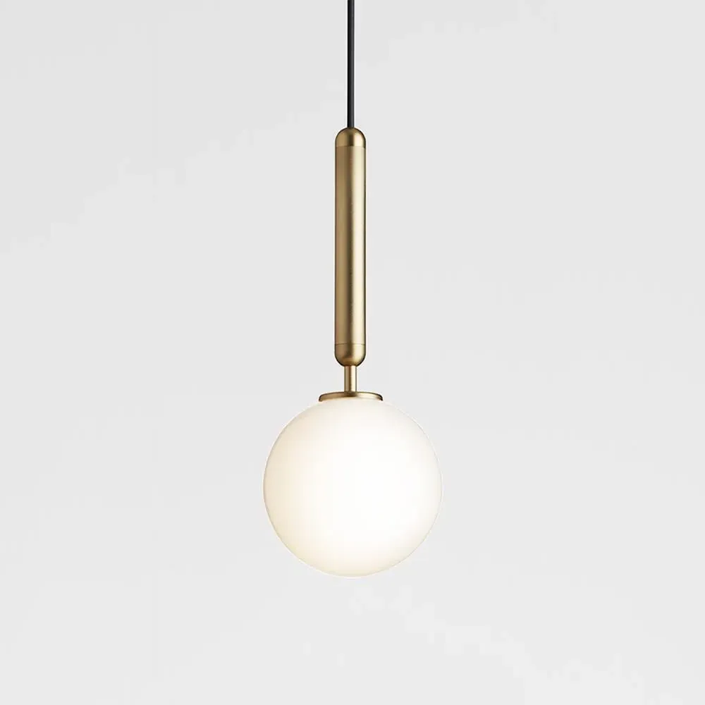 Small Pendant Light - Brass, Glass image