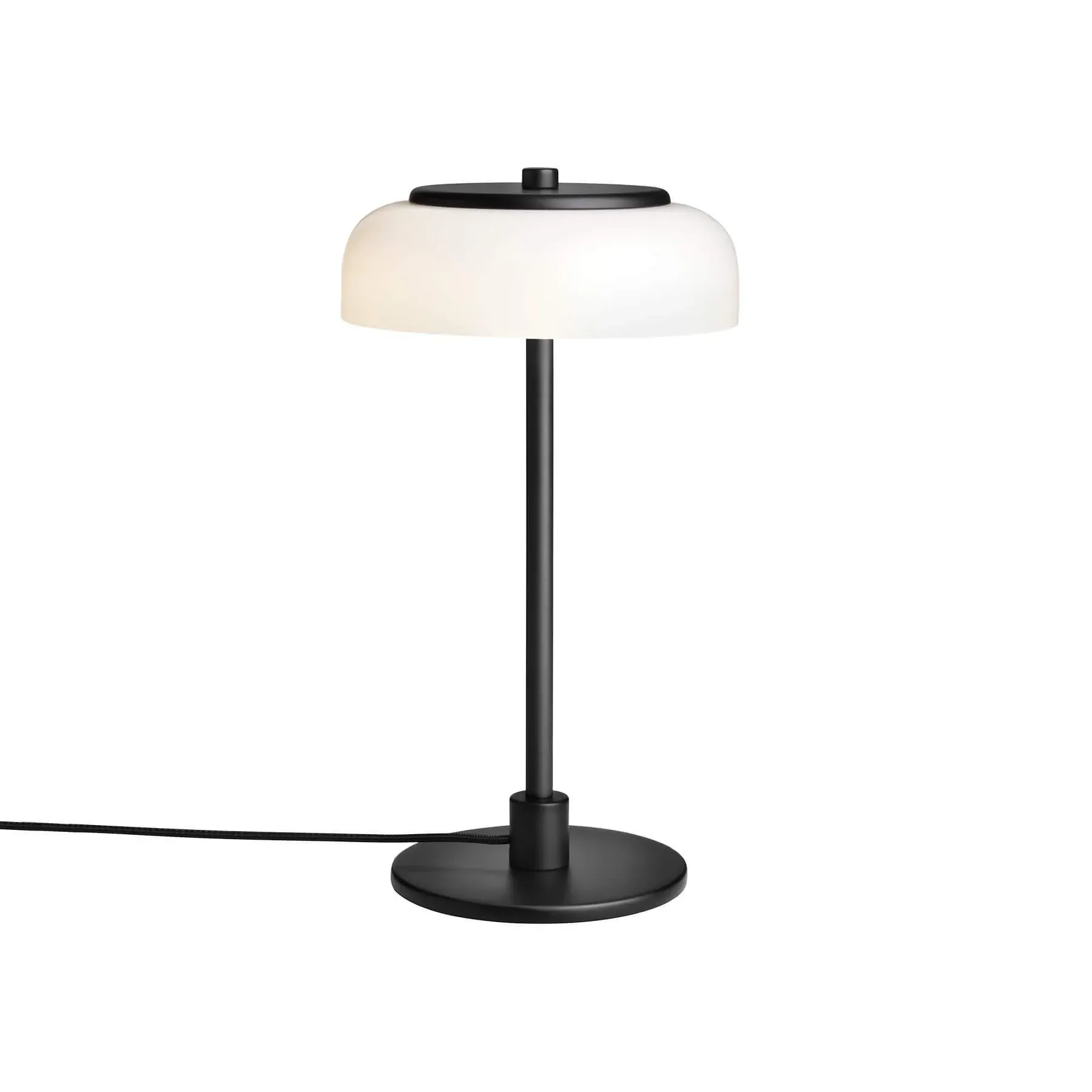 Small Table Lamp with LED - Black, Glass