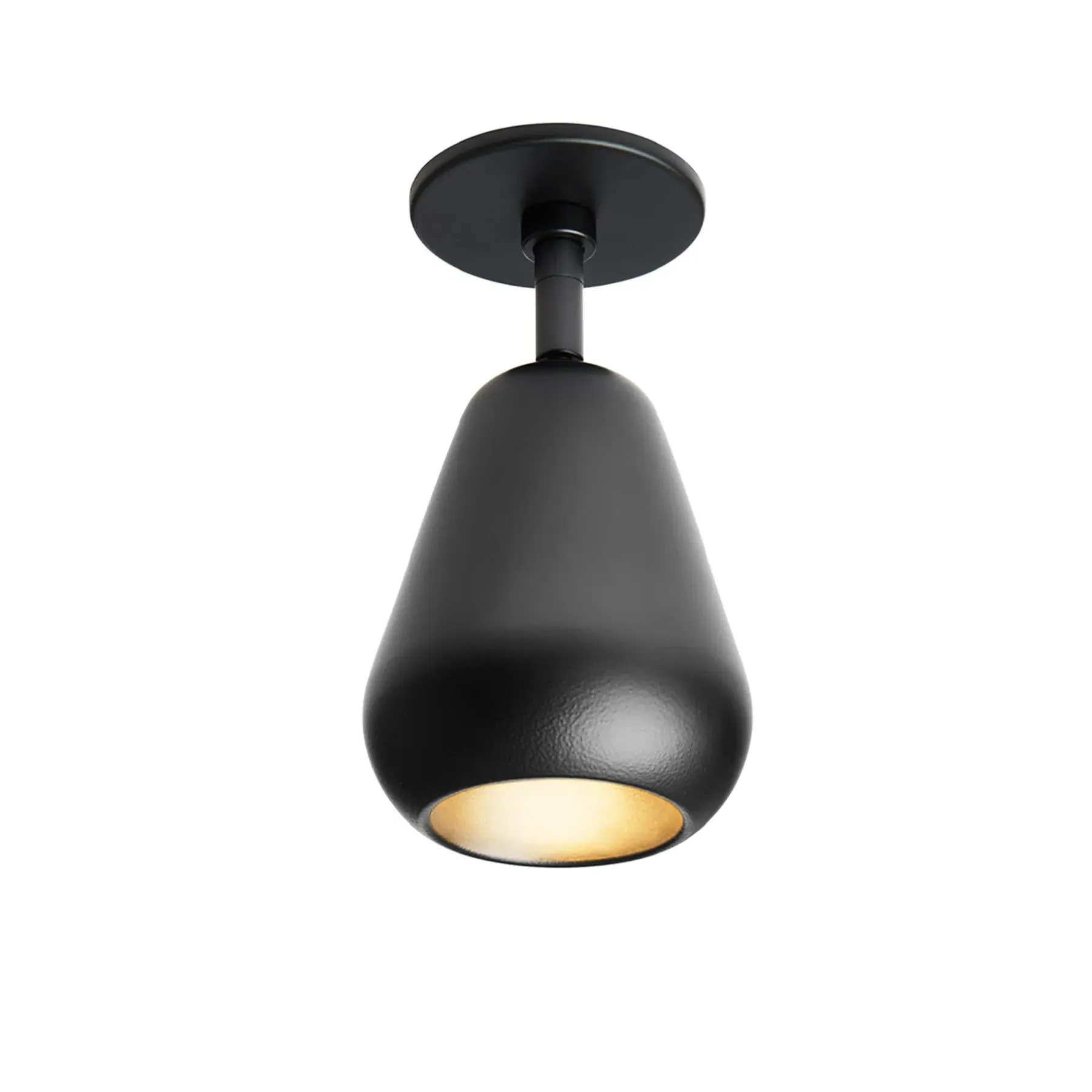 Spot Recessed Ceiling Light - Black, Metal