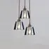 3-Light Pendant Cluster - Smoked, Blown Glass