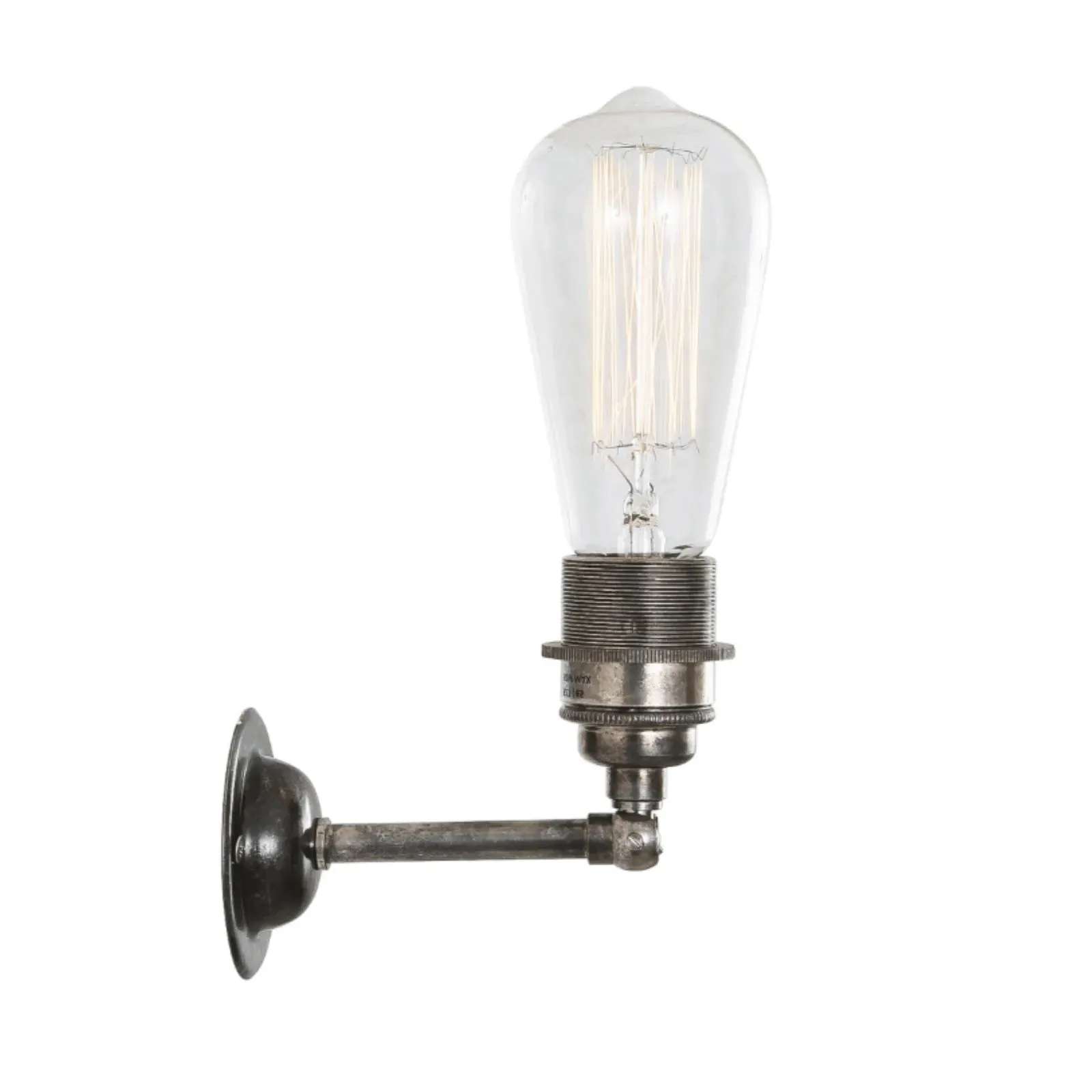 Adjustable Industrial Wall Light - Grey, Metal