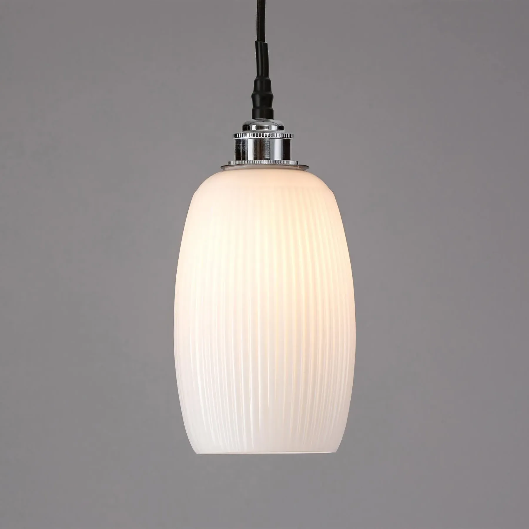 Bathroom Pendant Light with IP44 - Brass, Glass