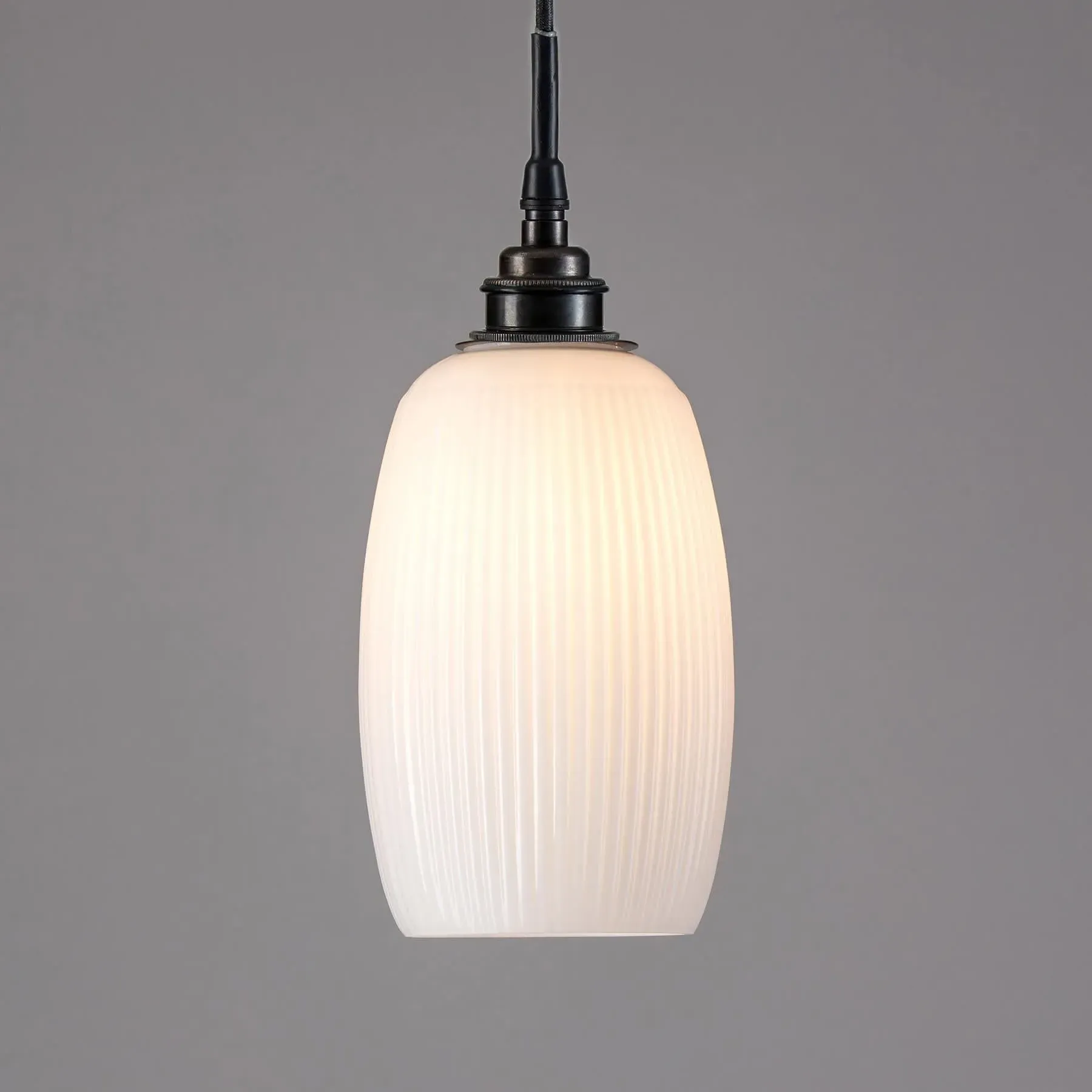 Bathroom Pendant Light with IP44 - Brass, Glass