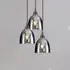 Bell Shade Pendant Cluster - Smoked, Blown Glass