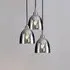 Bell Shade Pendant Cluster - Smoked, Blown Glass