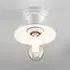 Calabria Ceramic Ceiling Light - White, Glazed Ceramic